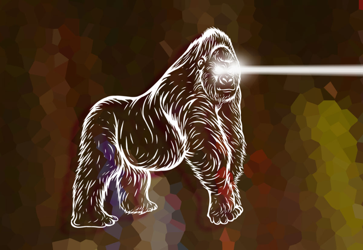 Gorilla Laser Eyes